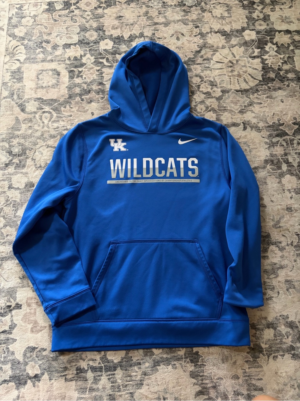 Nike Kentucky Wildcats Youth Large Royal Blue Hooded Sweatshirt